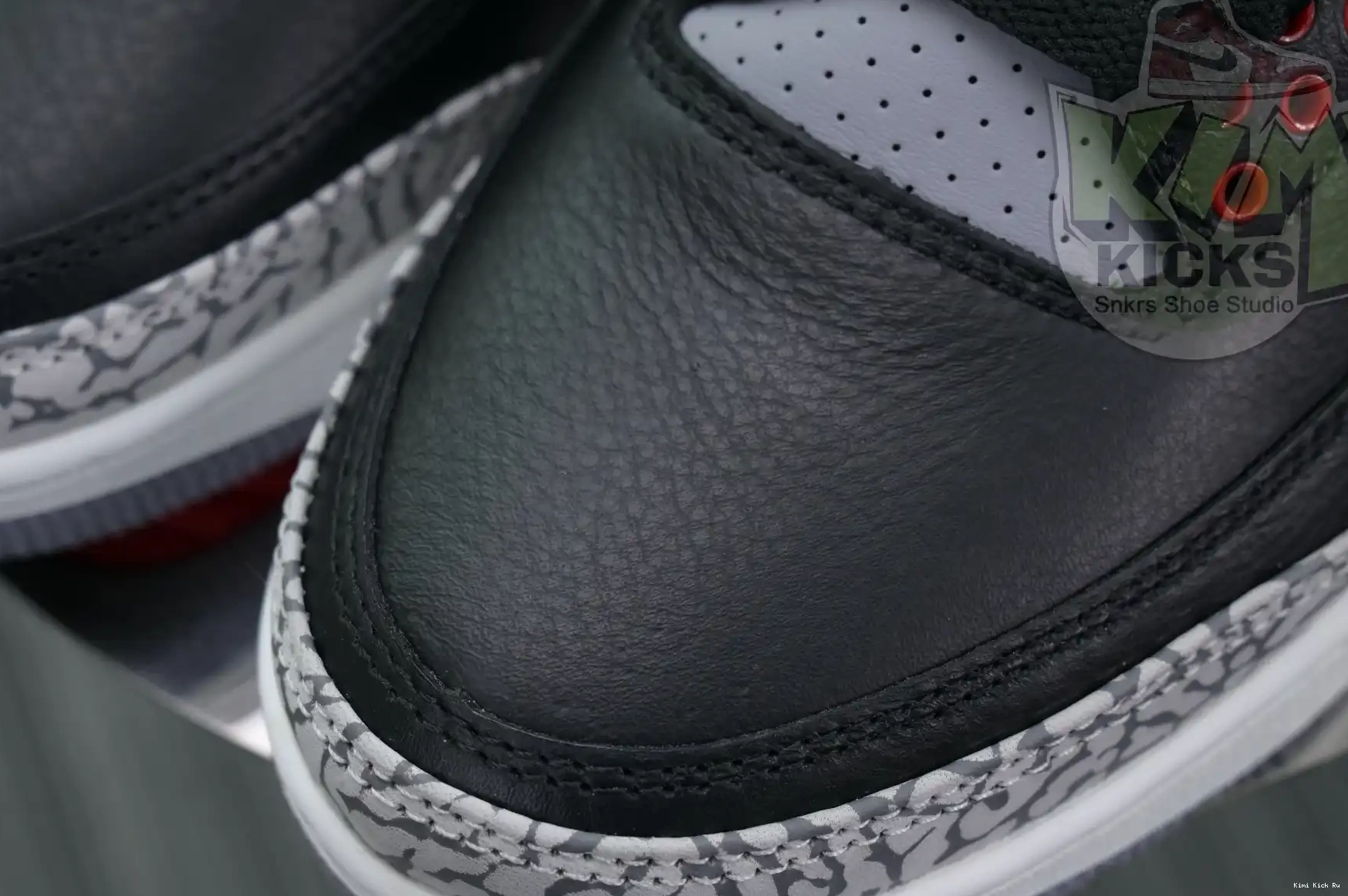 Air Cement Jordan Kimikick Reimagined” 3“Black 0325